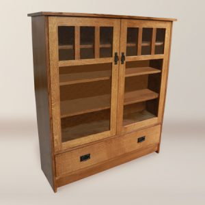 MacIntosh 3 Adjustable Shelves & 1 Drawer China Cabinet