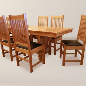 MC38-1<br>Macintosh Trestle Style Dining Set
