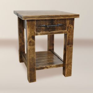 MZ35-5<br> Manzana 1-Dr Hand Scraped Side Table